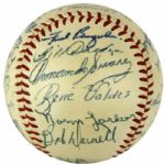 1954 & 1955 St. Paul Saints Team Signed Baseball - Lot of 2 One with Basketball HOFer Bill Sharman - JSA