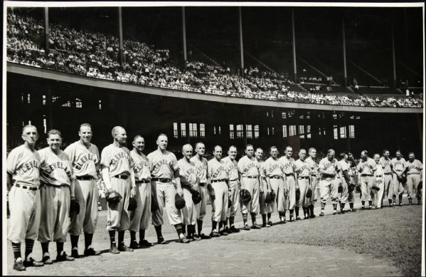 1942-44 circa Cleveland Indians "The Sporting News Collection Archives" Original Type 1 8.5" x 13.5" Choice Jumbo Oversized Photo (TSN Collection Hologram/MEARS Photo LOA) 1:1, Unique