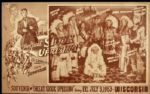 1953 Milwaukee Braves Great Sioux Uprising Cardboard Indian Head Dress & Promotional