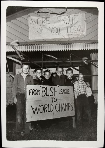 1957 Welcome Home, Champs - Milwaukee Braves - "TSN Collection Archives" Original Type 10" x 14" Choice Jumbo Oversized Photo (TSN Collection Hologram/MEARS Photo LOA) 1:1, Unique