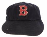 1945-47 Dave "Boo" Ferris Boston Red Sox Game Worn Cap (MEARS LOA)