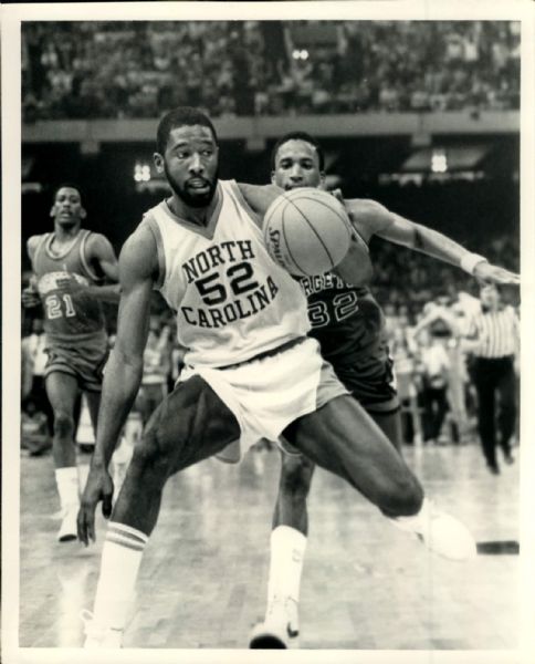 1980-82 circa James Worthy UNC Tarheels "TSN Collection Archives" Original 8" x 10" Photo (Sporting News Collection Hologram/MEARS Photo LOA)