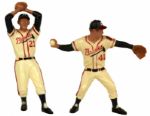 1960s Warren Spahn & Eddie Mathews Milwaukee Braves Hartland Statues