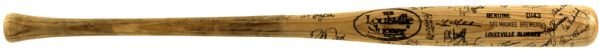1980s Milwaukee Brewers Signed Bat With 39 Autographs With Pete Vuckovich Robin Yount Paul Molitor Jim Gantner - JSA