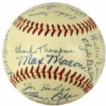 1954 & 1955 St. Paul Saints Team Signed Baseball - Lot of 2 One with Basketball HOFer Bill Sharman - JSA