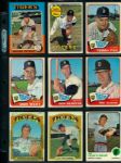 1965-75 Topps Baseball Signed Card - Colossal Lot of 563 w/ Luis Tiant Tony Conigliaro  Sparky Anderson Gil Hodges Leo Durocher  Don Wilson
