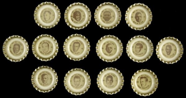 1960s circa NFL All Stars Coca-Cola Bottle Caps