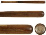 1917-21 Harry Hank Gowdy 1st Player to Enlist in WW 1 H&B Louisville Slugger Professional Model Game Used Bat - 1914 Boston Braves (MEARS A6.5) Handle specially wrapped in period wire!!!