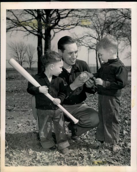 1948-50 Bob Feller Cleveland Indians "The Sporting News Collection Archives" Original Type 1 Photos (Sporting News Collection Hologram/MEARS Type 1 Photo LOA) - Lot of 2
