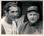 1968 Casey Stengel and Billy Martin New York Mets "TSN Collection Archives" Original Type 1 8" x 10" Photo (Sporting News Collection Hologram/MEARS Type 1 Photo LOA)