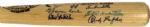 1990s Milwaukee Braves Signed Hank Aaron Model Bat w/ Aaron Warren Spahn Eddie Mathews Lou Burdette - JSA