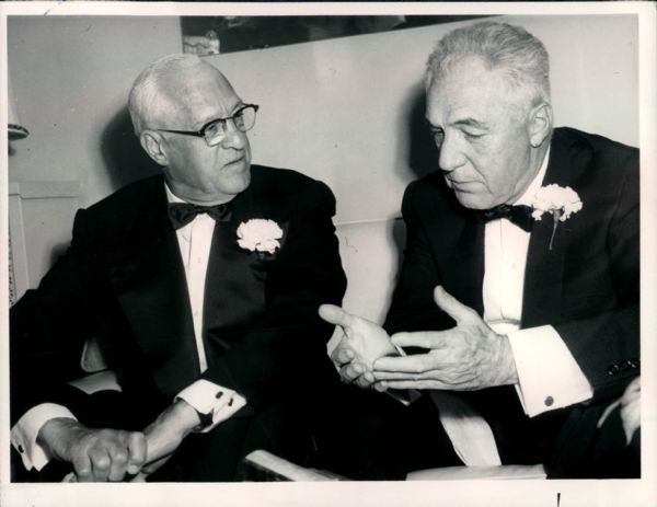 1961 Will Harridge Ford Frick "The Sporting News Collection Archives" Original Type 1 Photo (Sporting News Collection Hologram/MEARS Type 1 Photo LOA)