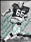 1980s Ray Nitschke Green Bay Packers Signed Postcard - Lot of 3 - JSA