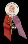 1950s Milwaukee Braves Charm Pinback