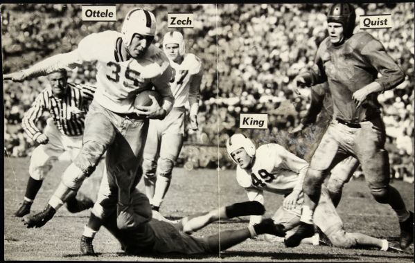 1944 Dick Ottele Washington Huskies "The Sporting News Collection Archives" Original Type 1 8.5" x 13" Choice Jumbo Oversized Photo (TSN Collection Hologram/MEARS Photo LOA) 1:1, Unique
