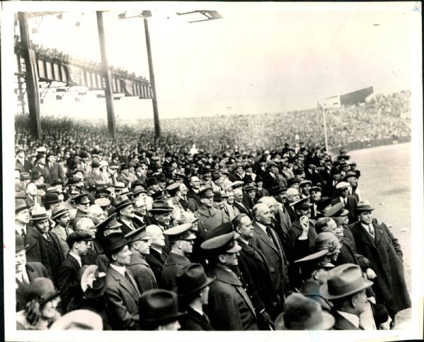 1923 Al Smith Throwing Out First Pitch at Yankee Stadium "The Sporting News Collection Archives" Original 8" x 10" Photo (Sporting News Collection Hologram/MEARS Photo LOA)