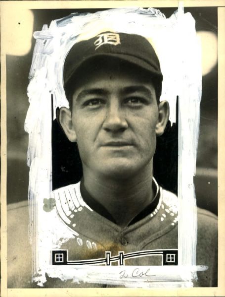 1923-26 Les Burke Detroit Tigers  "The Sporting News Collection Archives" Original 6" x 8" Production Art (Sporting News Collection Hologram/MEARS Photo LOA)