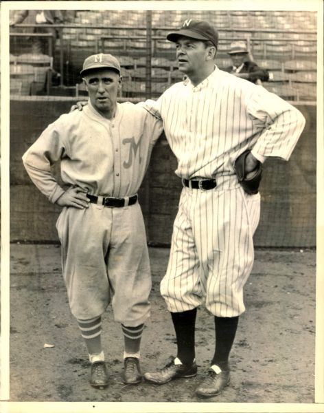 1932 Donnie Bush Al Mamaux "The Sporting News Collection Archives" Original 7" x 9" Photo (Sporting News Collection Hologram/MEARS Photo LOA)