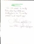 1978 Ray Nitschke Green Bay Packers Signed Letter w/ Estate Letter - JSA
