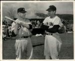 1951 Rookie Mickey Mantle & Tommy Henrich New York Yankees "TSN Collection Archives" Original 8" x 10" Photo (Sporting News Collection Hologram/MEARS Photo LOA)