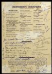 1953 Ray Nitschke All-State Football Personal Banquet Signed Program From Nitschke Estate Green Bay Packers Legend