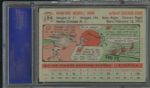 1956 Topps Cubs Monte Irvin #194 PSA NM-MT 8 Signed PSA/DNA