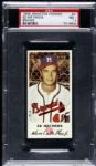 1954 Eddie Mathews Milwaukee Braves Johnston Cookies Card PSA NM+ 7.5