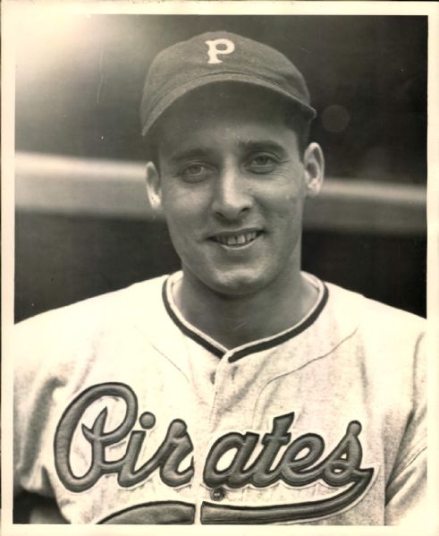 1938-40 circa John Rizzo Pittsburgh Pirates "The Sporting News Collection Archives" Original 8" x 10" Photo (Sporting News Collection Hologram/MEARS Photo LOA)