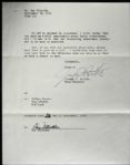 1978 Ray Nitschke Green Bay Packers Signed Letter w/ Estate Letter - JSA