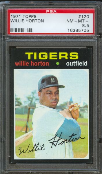 1971 Topps Tigers Willie Horton #120 PSA NM-MT+ 8.5
