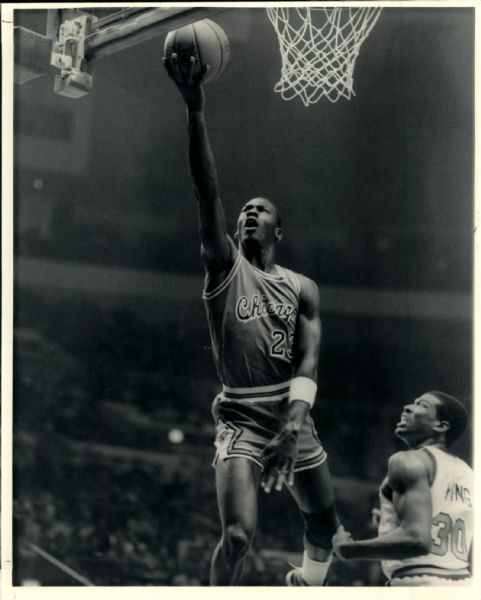 1984 Michael Jordan Chicago Bulls "The Sporting News Collection Archives" Original 8" x 10" Photo (Sporting News Collection Hologram/MEARS Photo LOA)