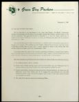 Ray Nitschke Personal Mail Inc. Packers Season Ticket Information 