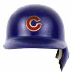 2010 Alfonso Soriano Chicago Cubs Game Worn Batting Helmet Full Steiner Letter