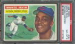 1956 Topps Cubs Monte Irvin #194 PSA NM-MT 8 Signed PSA/DNA