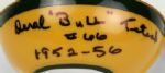 1950s-60s Green Bay Packers Greats Signed Mementos - Teteak Mini-Helmet & Dan Currie Bill Quinlan Oversized Biever Photo & Nitschke Golf Balls  - JSA