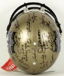 2003 NFL Hall of Fame Signed Helmet w/ 26 Sigs. Incl. Elway Butkus Emmitt Smith - Prova Sticker - JSA
