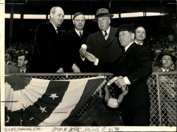 1953 First Milwaukee Braves Game "TSN Collection Archives" Original 7" x 9.5" Photo (Sporting News Collection Hologram/MEARS Photo LOA)