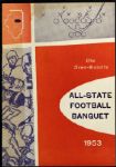 1953 Ray Nitschke All-State Football Personal Banquet Signed Program From Nitschke Estate Green Bay Packers Legend