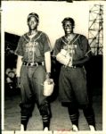 1962 Satchel Paige and Goose Tatum Harlem Stars (Negro Leagues) "The Sporting News Collection Archives" Original 8" x 10" Photo (Sporting News Collection Hologram/MEARS Photo LOA)