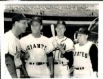 1961 Stan Musial Orlando Cepeda All Star Game "The Sporting News Collection Archives" Original 7" x 9" Photo (Sporting News Collection Hologram/MEARS Photo LOA)