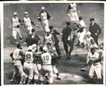 1957-69 Baseball Brawls Inc. Juan Marichal Fight The Sporting News Collection Archives Original Photo - Lot of 11 (Sporting News Collection Hologram/MEARS Photo LOA)