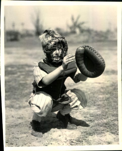 1934 Mickey Cochrane Junior Detroit Tigers "The Sporting News Collection Archives" Original 8" x 10" Photo (Sporting News Collection Hologram/MEARS Photo LOA)