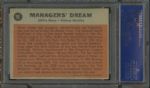 1962 Topps Yankees / Giants Managers Dream Mantle / Mays #18 PSA VG-EX 4