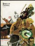 1967-71 Green Bay Packers Program All With Ray Nitschke Playing - Lot of 9