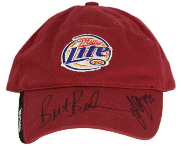 John Clay & Bret Bielema Signed Cap Wisconsin Badgers - JSA