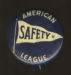 Vintage American Safety League Pinback
