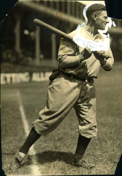 1912-20 Gavvy Cravath Philadelphia Phillies "The Sporting News Collection Archives" Type A Original 6.75" x 9.5" Photo (Sporting News Collection Hologram/MEARS Photo LOA)