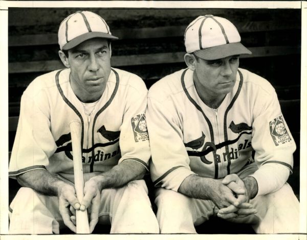 1939 Lyn Lary and Ray Blades St. Louis Cardinals "The Sporting News Collection Archives" Original 7" x 9" Photo (Sporting News Collection Hologram/MEARS Photo LOA)