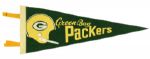 1960s - '70s Green Bay Packers Pennant - Lot of 2 & Mini-Pennant