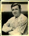 1931 Babe Ruth New York Yankees "The Sporting News Collection Archives" Original 8" x 10" Photo (Sporting News Collection Hologram/MEARS Photo LOA)